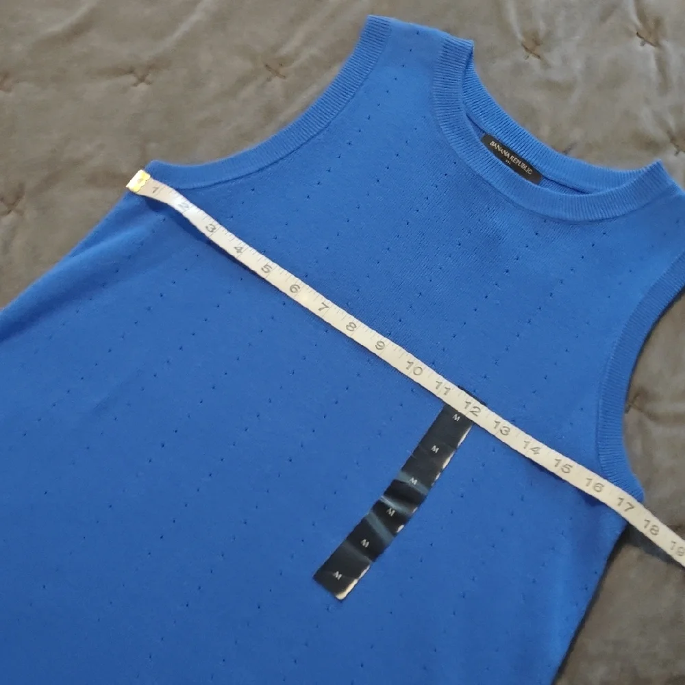 NWT Banana Republic Blue Tank Top - Picture 4 of 7